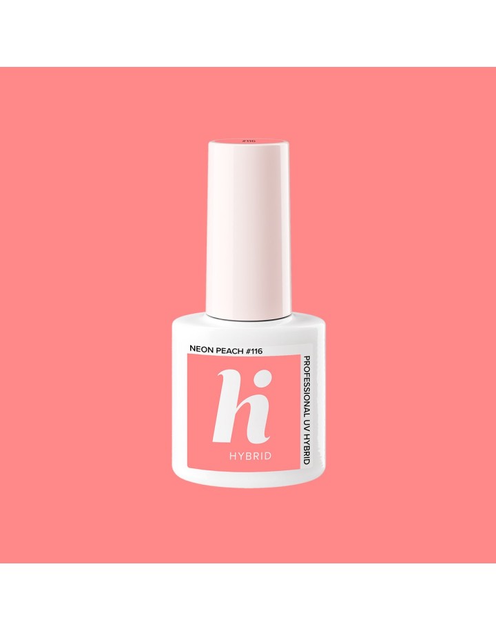 116 HI HYBRID POP LAKIER HYBRYDOWY NEON PEACH 5ML