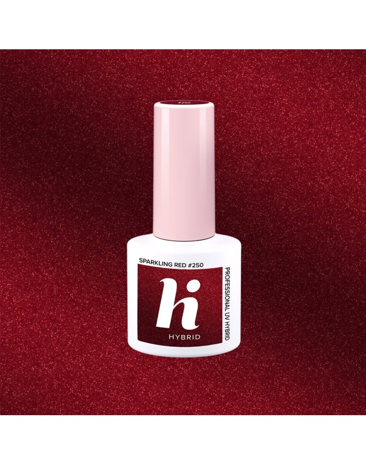 250 LAKIER HYBRYDOWY HI HYBRID 5ML SPARKLING RED 