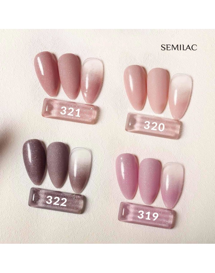321 SHIMMER DUST CARAMEL 7ML LAKIER HYBRYDOWY UV HYBRID SEMILAC 