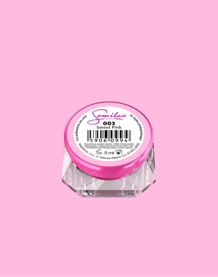 003 UV Gel Color Semilac Sweet Pink 5ml