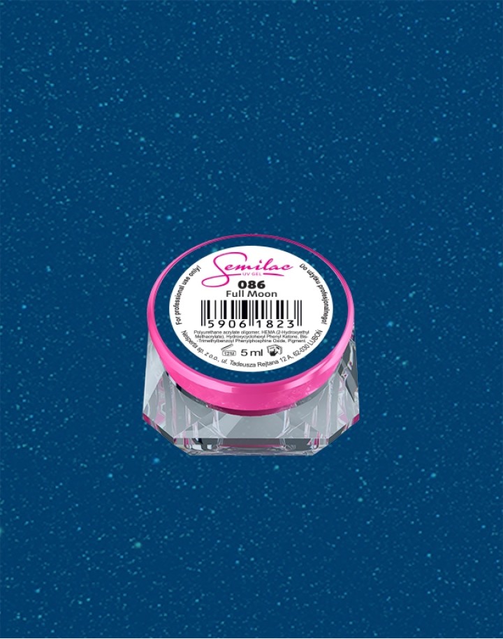 086 Kolorowy lakier żelowy UV Gel Color Semilac Full Moon 5ml