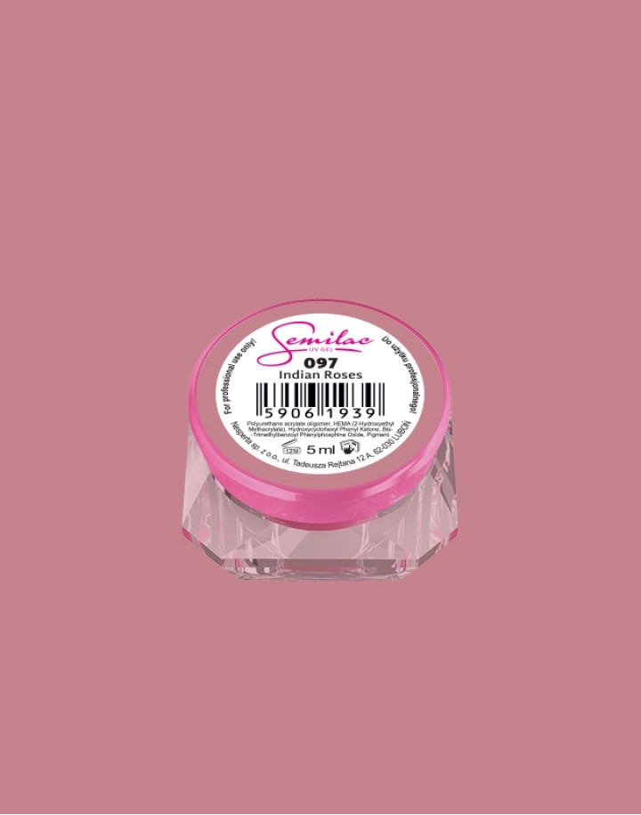 097 Kolorowy lakier żelowy UV Gel Color Semilac Indian Roses 5ml