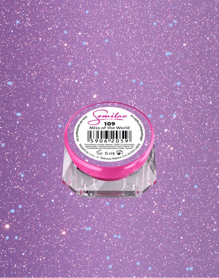 109 Kolorowy lakier żelowy UV Gel Color Semilac Miss Of The World 5ml