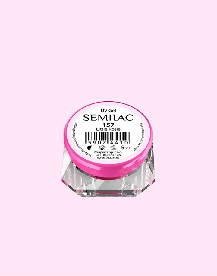 157 Kolorowy lakier żelowy UV Gel Color Semilac Little Rosie 5ml