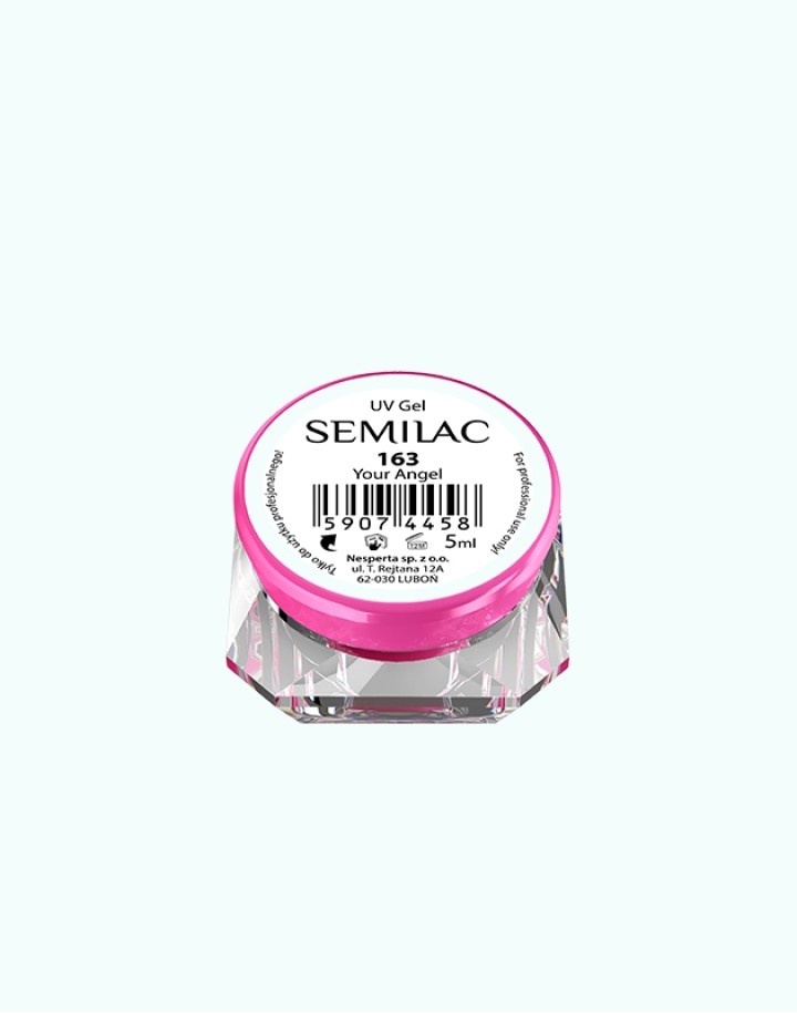 163 Kolorowy lakier żelowy UV Gel Color Semilac Your Angel 5ml