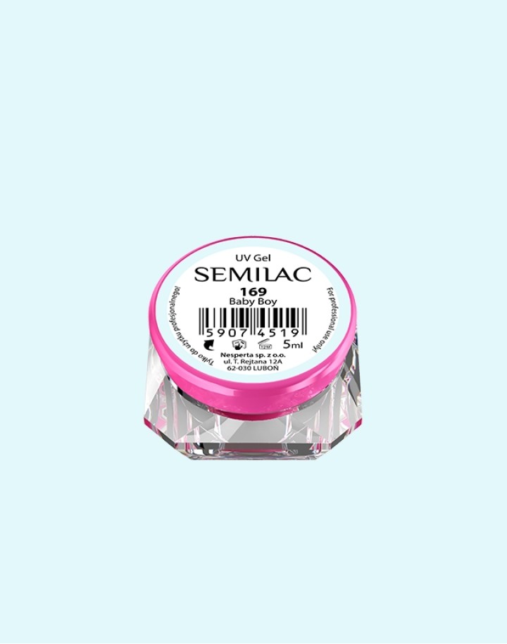169 Kolorowy lakier żelowy UV Gel Color Semilac Baby Boy 5ml